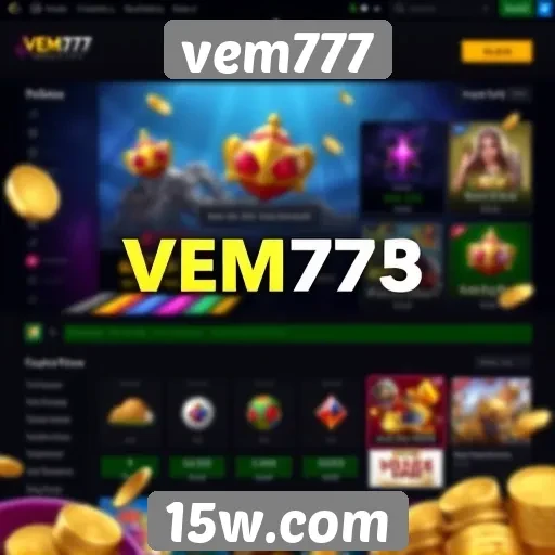 Análise da interface do site de jogos vem777